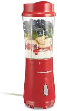 Hamilton Beach Portable Blender for Shakes and Smoothies, 14 Oz B...