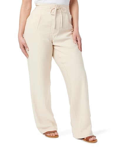 Calvin Klein CK Jeans Women's ECOVERO Relaxed Straight Pant J20J225339, Beige (Brazilian Sand), 28W