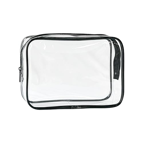 TotePrint Trousse de toilette en PVC transparent dans 1 couleur vive, grande capacité, Moderne