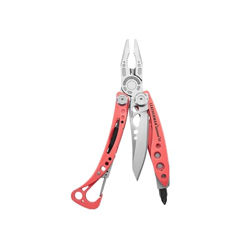 Leatherman, Skeletool CX, 7-in-1 Lightweight, Minimalist Multi-Tool for Everyday Carry, Home, Garden & Outdoors, Guava