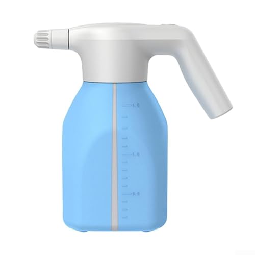 Niceminiwall Cabezal pulverizador eléctrico multiusos | Pulverizador de jardín recargable de 1,5 L y 2 L con carga USB | Modos de niebla y pulverización | Mango ergonómico con nivel de agua (1,5 L)