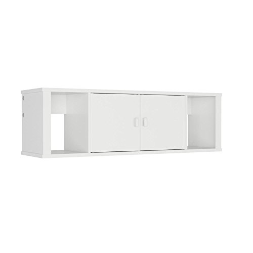 image for Prepac Contemporary Floating Cabinet, Wall Mounted Floating Desk Hutch