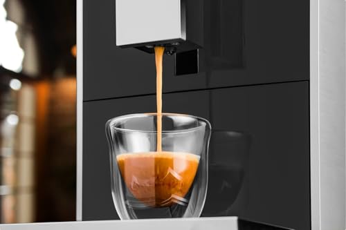 Trisa Crema One Touch Kaffeevollautomat, 19-Bar Druck, 1.2L Wassertank, 130g Bohnenbehälter, Heißwasserfunktion, Einfache Reinigung, Intuitive Bedienung – Bild 6