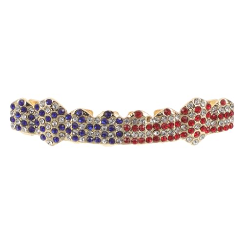 FOYTOKI États- Sans Piercing Femmes Rappeuses US Design Hip-Hop Cosplay - Usa Bling Menbling Pour Dents Accessoire De Fête Festival Quatrième Rappeur Américain À