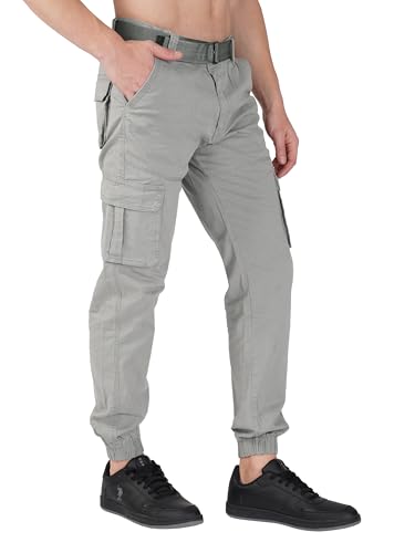 Image of Urban Legends Cargos for Men || Men's Cotton Regular Fit Cargo Joggers with 6 Pockets || Casual Pants || (UL-1R6)