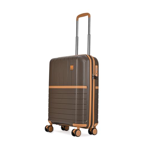Image of VIP Classic Cabin-56 cm Small 8 Wheels Trolley Bag | Hard Luggage for Travel | 5 Years International Warranty (Brown)