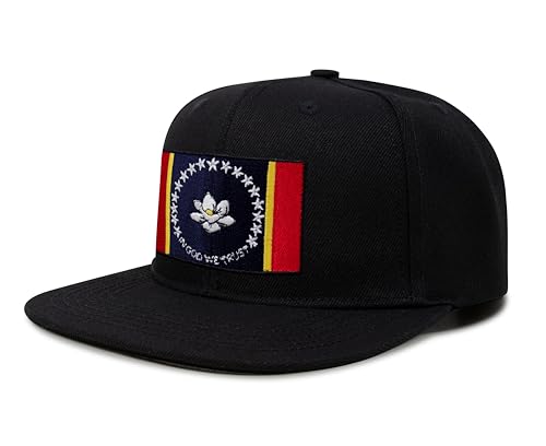 Image of International Tie State Hat for Men and Women, Adjustable Snapback Trucker Baseball Cap with Embroidered Patch