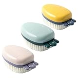 DECORNIJIA 3個色 靴洗い シ 柔らかい毛の多機能清掃用ハンドスクラブ クリエイティブな人参デザイン 家用 シューズ 衣類 バスルームにも対応 便利な グリーン イ ー パープル