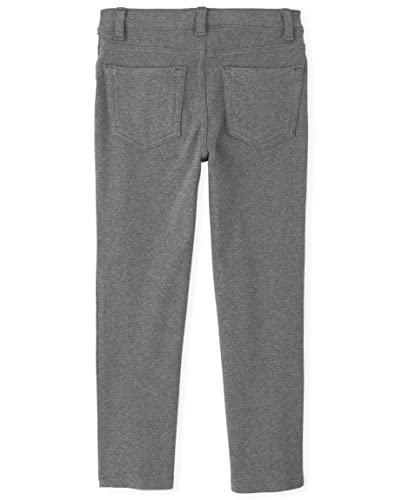 The Children's Place Girl's Ponte Knit Pull On Jeggings, Dk Heather Gray, 103