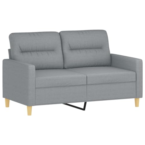 CKioict 3-Sitzer Sofa Garnitur mit Hocker, Langlebige Stoff Couchgarnitur für Wohnzimmer, Bequemes Polstersofa mit Robustem Holzgestell, Atmungsaktive Sitzgruppe in – Bild 5