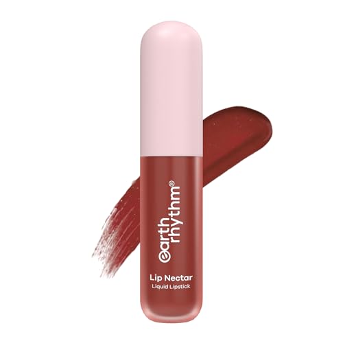 Image of Earth Rhythm Lip Nectar Matte Liquid Lipstick, Weightless, Never Drying, No Mineral Oil 5g - Cherry