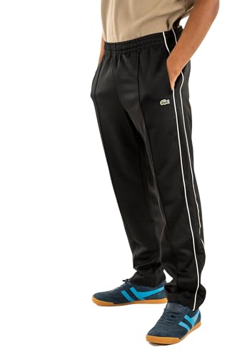 Lacoste Joggings XH1412 031 Noir haut de gamme aux finitions soignées en molleton