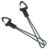 ABOOFAN 2 Piezas Mosquetón Resistente con Cuerda de Poliéster Trenzada Llavero Multifuncional para Exteriores para Llaves Mochilas y Actividades al Aire
