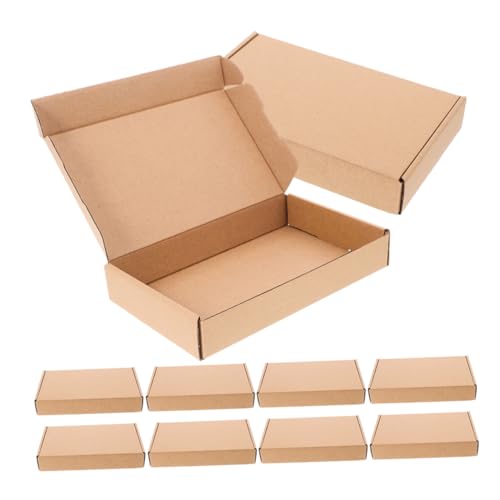 ARTIBETTER 20 piezas Cajas Pequeñas de Cartón Corrugado Resistente para Envíos Diseño con Tapa Abatible Fácil de Usar Protección para Embalaje y Almacenamiento Kraft