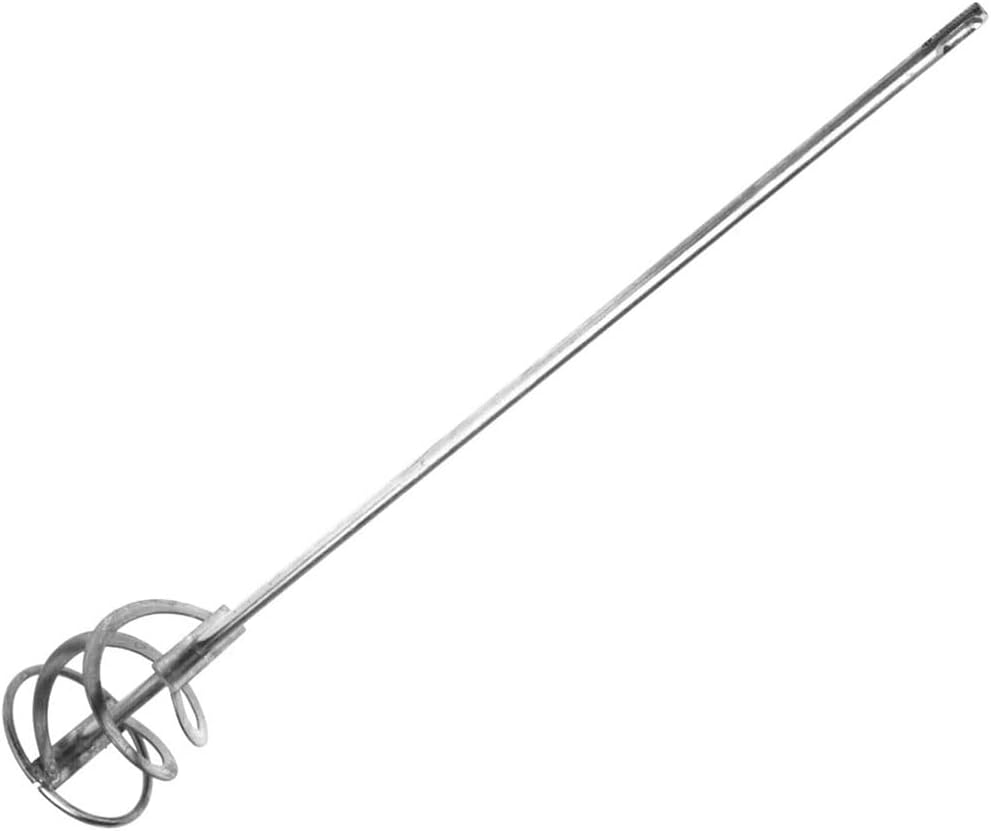 SDS Spiral Mixing Paddle Paint and Mud Mixer Mixer Whisk Silver for