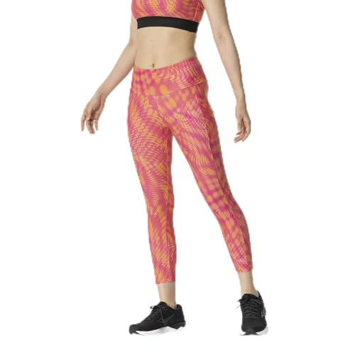 MIZUNO(ミズノ) トレーニングウェア 総柄 ロングタイツ ポケット付き ストレッチ BodyFit ジム 32MBB300 レディース