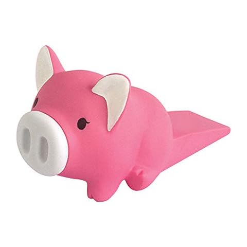VSTAR66 Cute Door Stop, Creative Cartoon Pig PVC Door Stopper for Babies and Kids, Dogs and Cats, Home Office Animal Cuddly Toy Cover