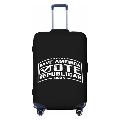 Republican 2024 Travel Luggage Cover Suitable for 18-32 inch Luggage Cases, Medium, Black