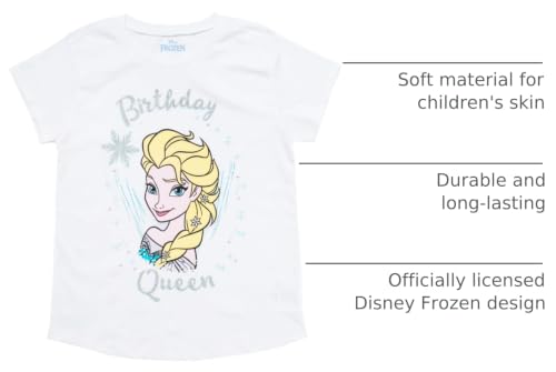 Image of Disney Girls Birthday T-Shirt Infant to Big Kid Sizes (18 Months - 14-16)
