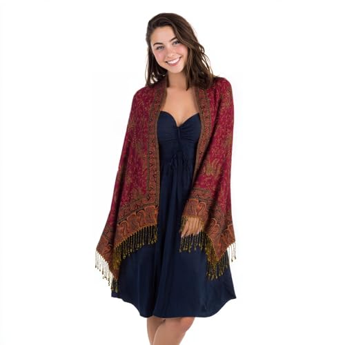 Pashmina Feel Shawls Wraps Rave Scarf for Women Soft Silky Reversible Men Scarves Hijab2