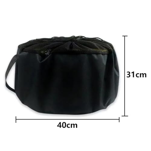 Bolsa de manguera jardín multifuncional con cordón ajustable resistente 2