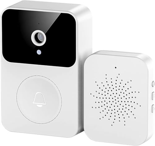 Timbre de video inteligente inalámbrico WiFi con cámara, timbre de seguridad inteligente con almacenamiento en la nube, detección de movimiento, intercomunicador doméstico de audio bidireccional