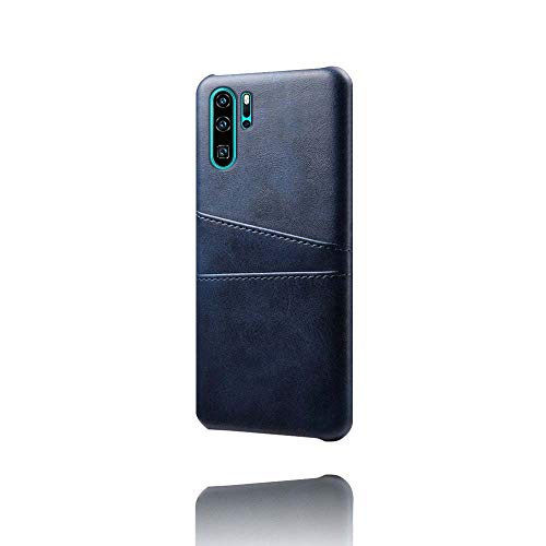 Funda tipo cartera para Huawei P30 Pro de piel sintética protectora (azul)