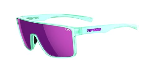 Tifosi Gafas de sol Sanctum, ideales para ciclismo, golf, senderismo, correr, tenis y pickleball, estilo de vida, Aqua Shimmer (espejo rosa), Small