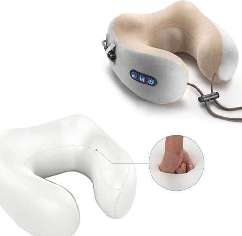 Almofada Massageadora Shiatsu Portátil com Infra Vermelho - Massagem Relaxante para Pescoço, Ombros