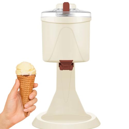 Soft Serve Eismaschine, Eismaschine Milchshake-Eismixer Swirl Eismaschine Softeismaschine mit einem Klick starten 1L Eismaschine mit großer Kapazität