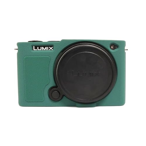 【SIUTATDSH】Panasonic パナソニック Lumix DC-S9 専用 ケース Lumix S9 シリコンカメラケース 耐衝撃・防塵・軽量設計 三脚設置対応 4色選択可 (グリーン)