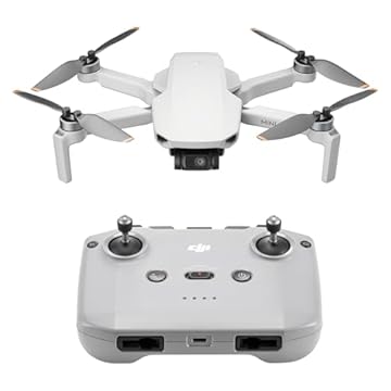 DJI Mini drone 4K, com câmera UHD 4K para adultos, menos de 249 g, estabilização de suspensão cardan de 3 eixos, transmissão de vídeo de 10 km, retorno automático, resistência ao vento, 1 bateria para