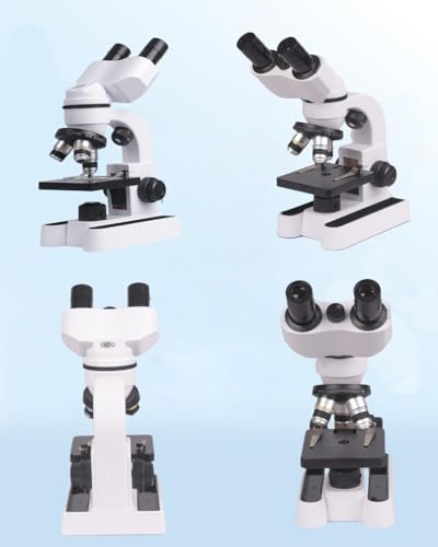 Image of Compound Microscope ，40X-3200X Research Class, Microscope Kit LED Light, Carrying Box ，monocular Microscopes for Students Beginner