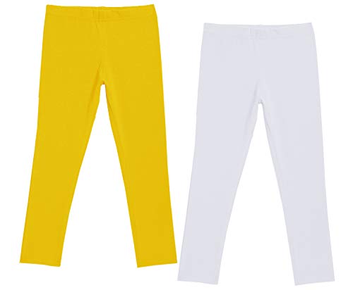 Image of KAYU Girl's Full Length Cotton Leggings Pants Pack of 2