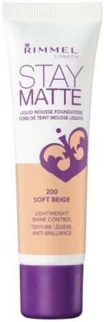 Rimmel(3 Pack) LONDON Stay Matte Liquid Mousse Foundation - Soft Beige