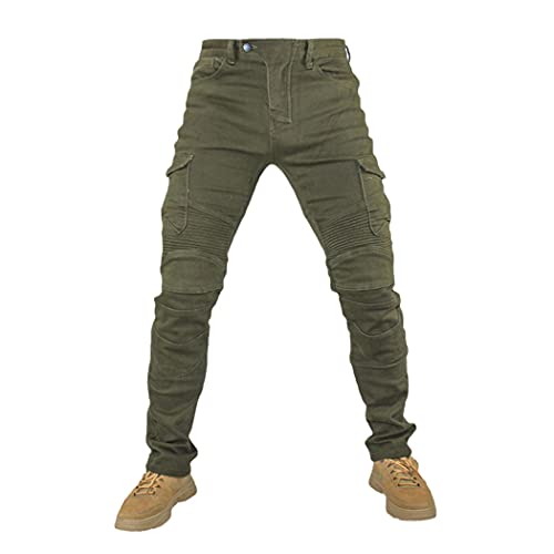 Pantalon de moto classique résistant aux chutes avec équipement S 5 pour homme et femme