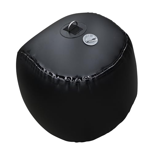 Seipel Marine Boat Sphere Fender - Heavy-Duty Inflatable Boat Fender, Industrial-Grade Material, RF Welded Seams, Stainless Steel D-Rings - for Yachts, Sailboats & More - 24