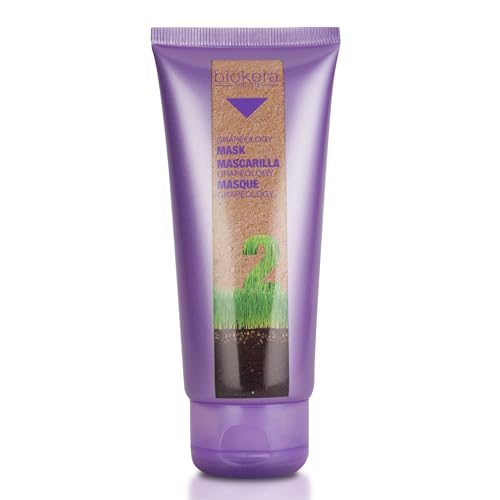 SALERM   Mascarilla Nutritiva Pelo   Mascarilla Grapeology Biokera Natura   200 ml   Cabellos Blancos o Decolorados   Aceite de Semilla de Uva   Nutre e Hidrata el Pelo   Evita la Oxidación del Color