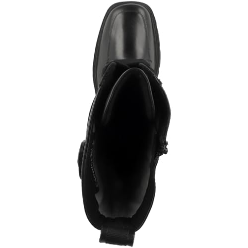 Caprice Leder Schnürstiefelette mit Absatz Schwarz 25270 – Ansicht 2