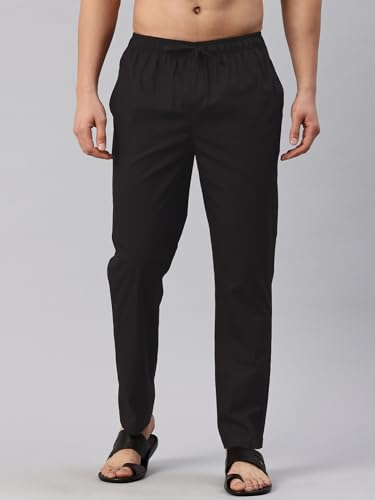 Image of Majestic Man Men's Regular Fit Mid Rise Casual Style Pure Cotton Pyjama Bottom