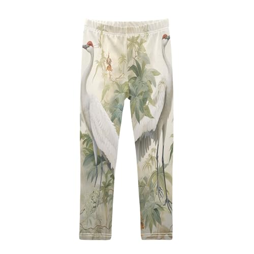 Toddler Girls Leggings Printed Yoga Pants Leggings Green Leaves Daniel Crane for Kids