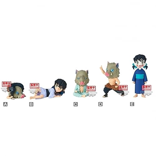 Banpresto Pack 12 Figuras World Collectable Inosuke Hashibira - Demon Slayer Kimetsu No Yaiba 7cm