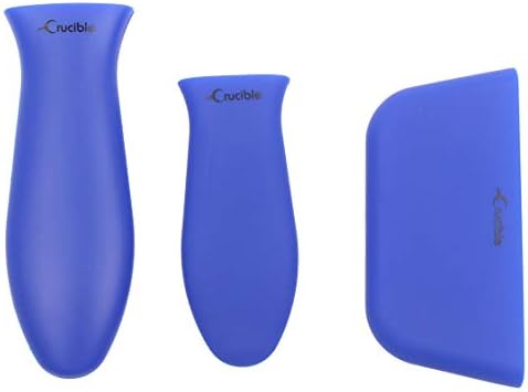 Silicone Hot Handle Holders 3-Pack Mix (Blue)