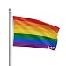Rainbow - Gay Pride Outdoor Flag - Large 3' x 5', 2-Sided Weather-Resistant Polyester