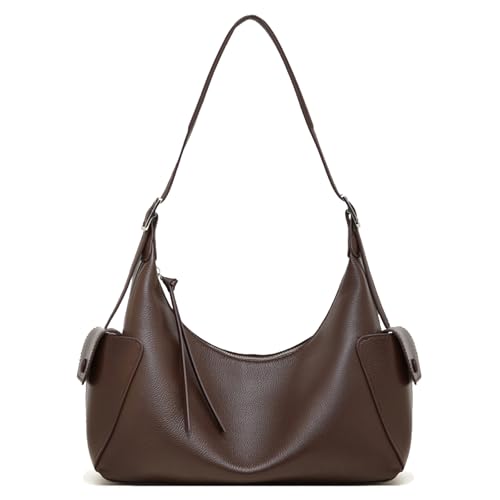 Bolso Hobo de Cuero para Mujer con Correa Ajustable miniatura 1
