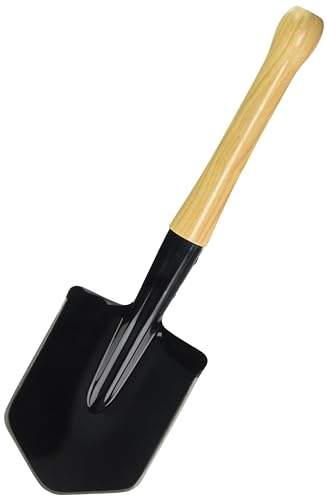 Image of Cold Steel Special Forces Spetsnaz Shovel CS-92SFS with Medium Carbon Steel Blade, Hickory Handle, and Core-Ex Sheath - 19.68 inch / 2mm Thick Blade