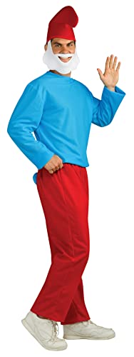 The Smurfs Costumes For Halloween - Rubie's Costume The Smurfs 2 Adult Papa Smurf, Red/Blue, X-Large