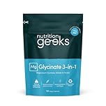 Magnesium Glycinate 3-in-1 Complex - 1800mg Supplements as Bisglycinate, Citrate & Malate 90 Vegan Capsules, Triple High Absorption 384mg Elemental, UK Made
