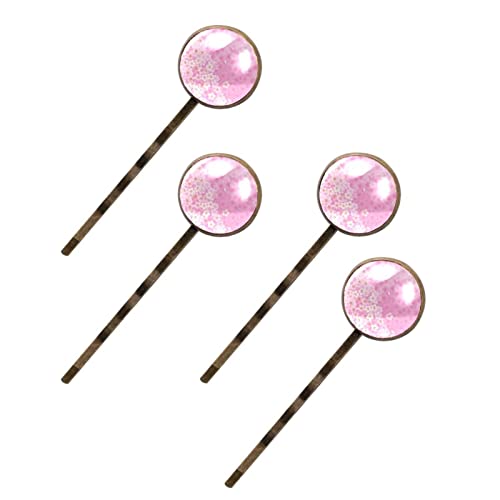 Barrettes à cheveux roses idée cadeau anniversaire fille fait main