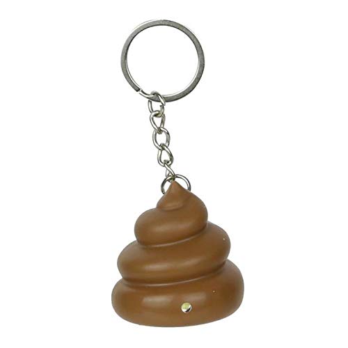 Paris Prix - Porte-clés Sonore & Lumineux crotte 8cm Marron Cover